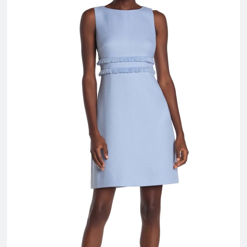 Eliza J Fringe Sleeveless Sheath Dress